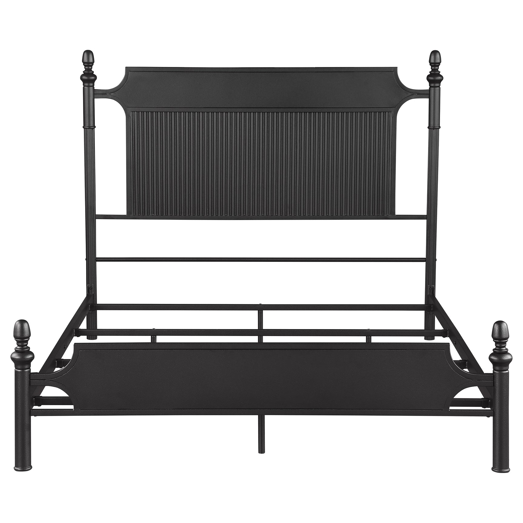 Cameron Black Queen Panel Bed - Ornate Home
