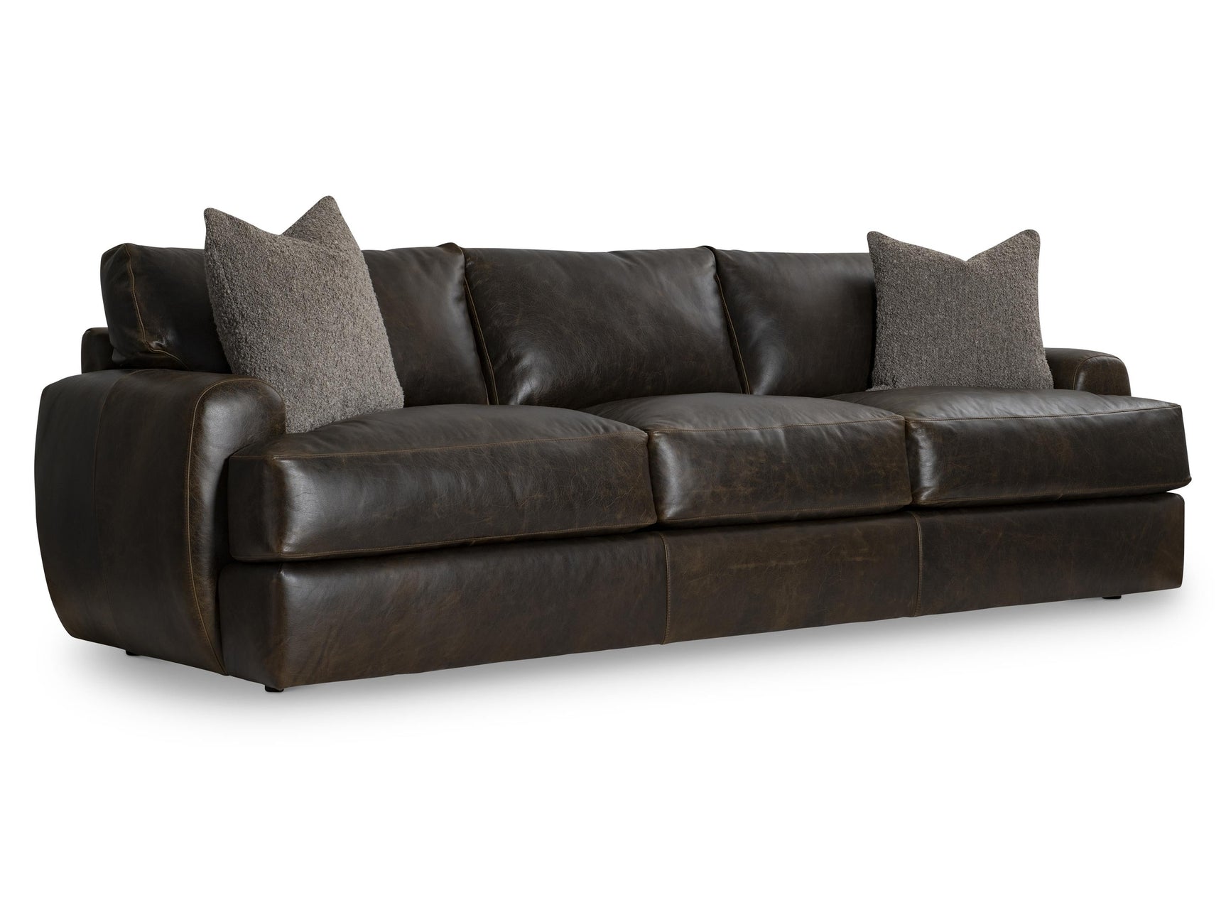 Cameron Brown Leather Sofa - Ornate Home