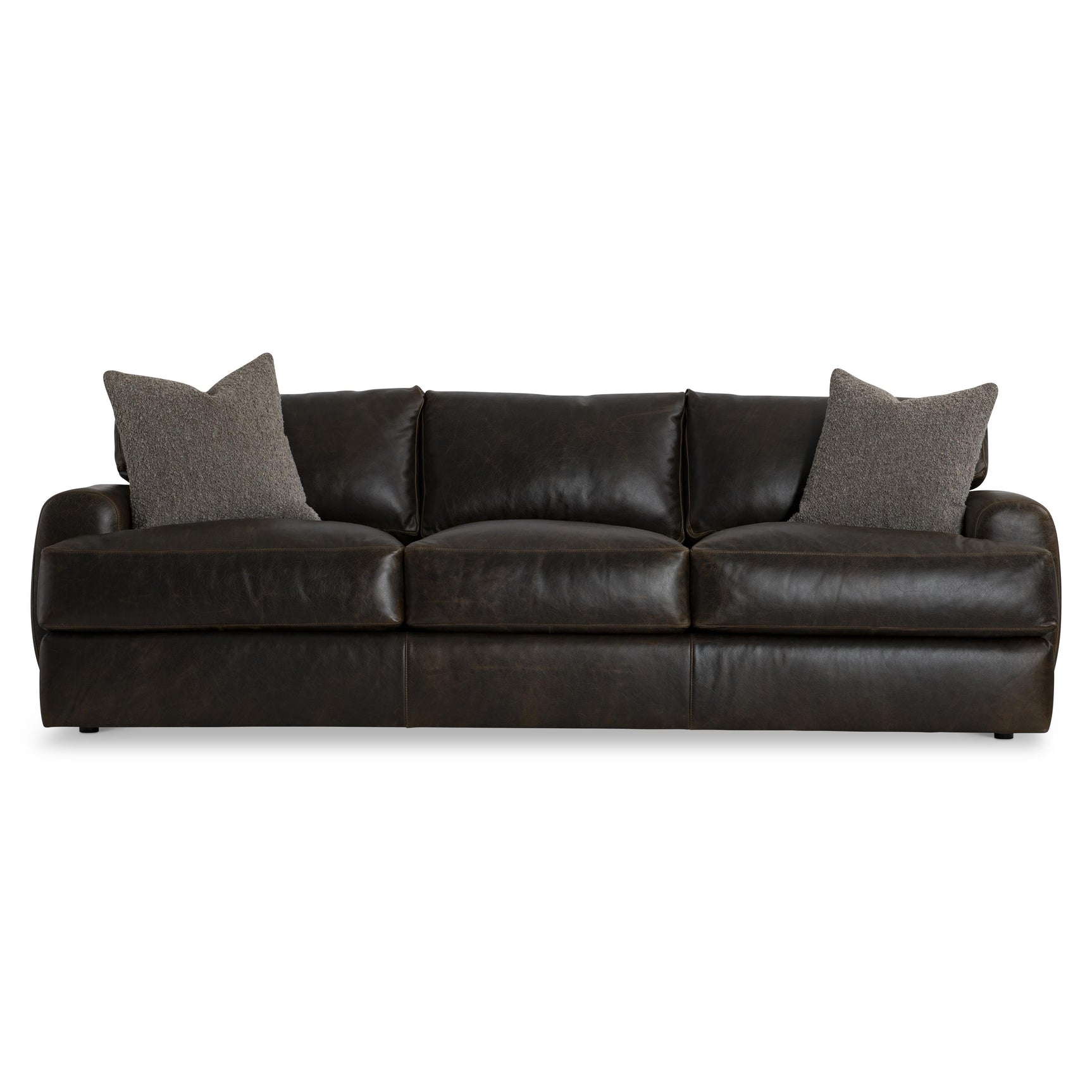Cameron Brown Leather Sofa - Ornate Home