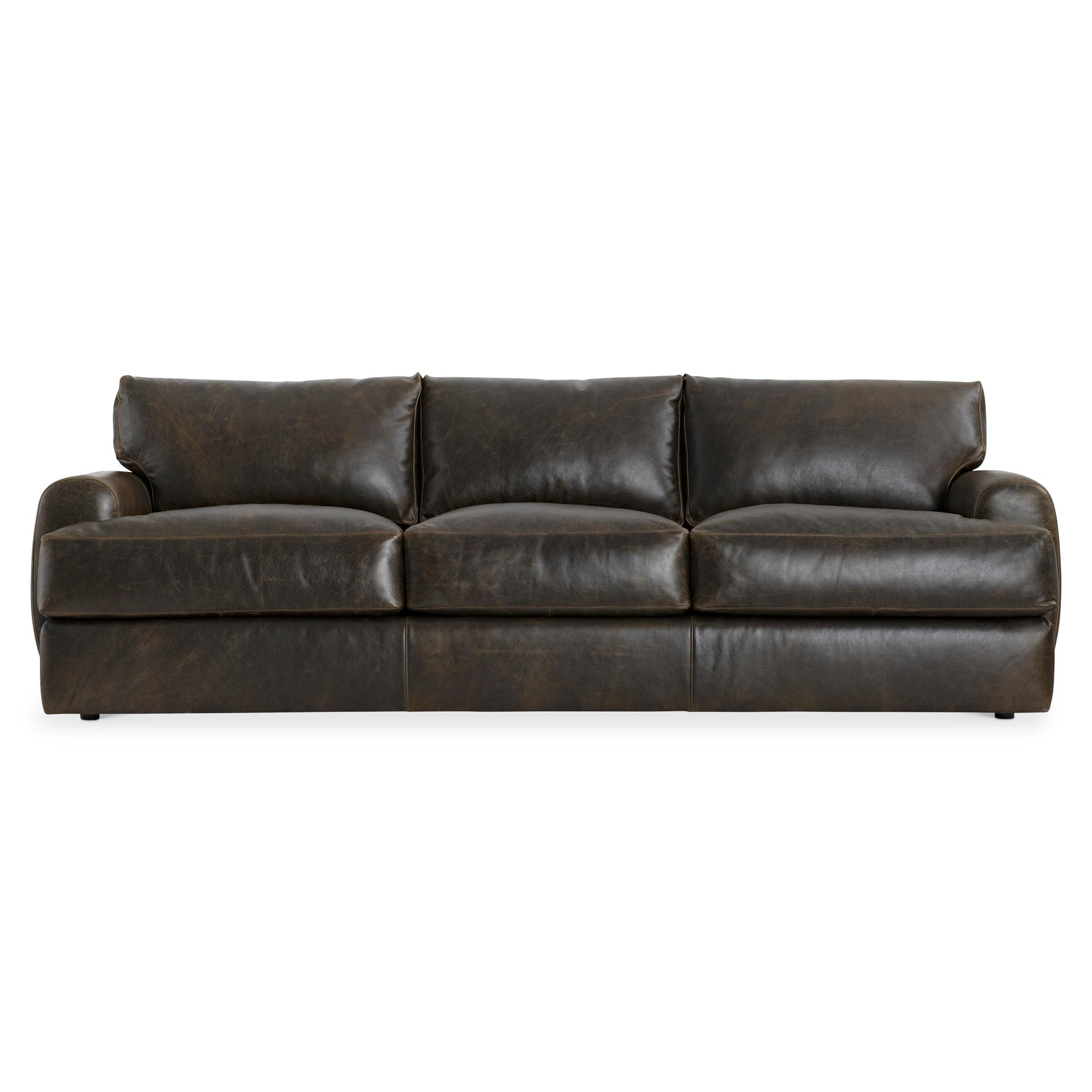 Cameron Brown Leather Sofa - Ornate Home