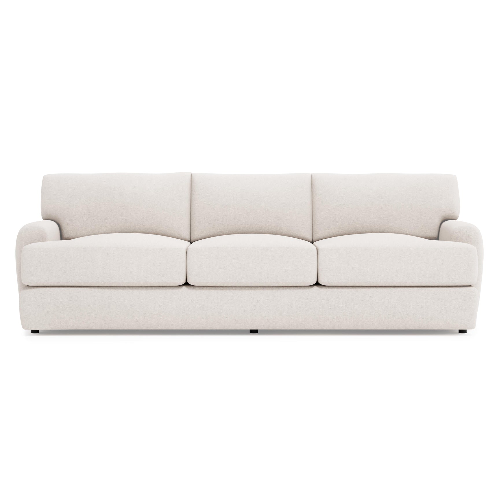 Cameron Ivory Sofa Without Pillows - Ornate Home