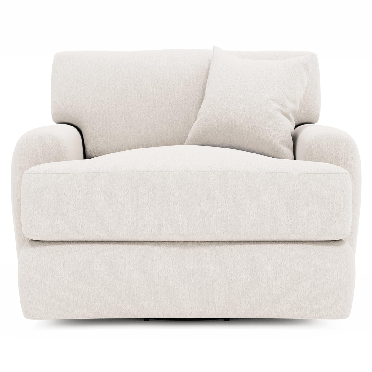 Cameron Ivory Swivel Chair - Ornate Home