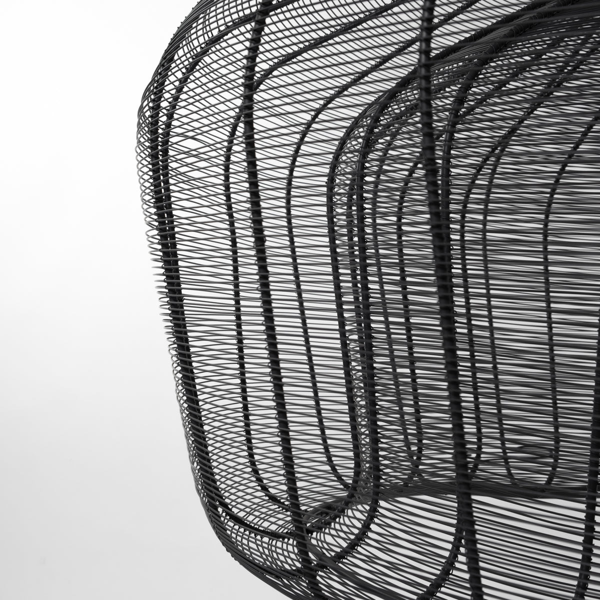 Camila Black Metal Mesh-Style Four Bulb Chandelier - Ornate Home