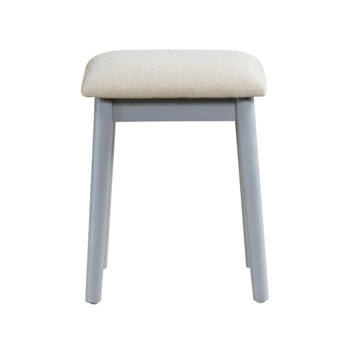 Camilla Gray Vanity Dresser with Mirror and Stool - Ornate Home