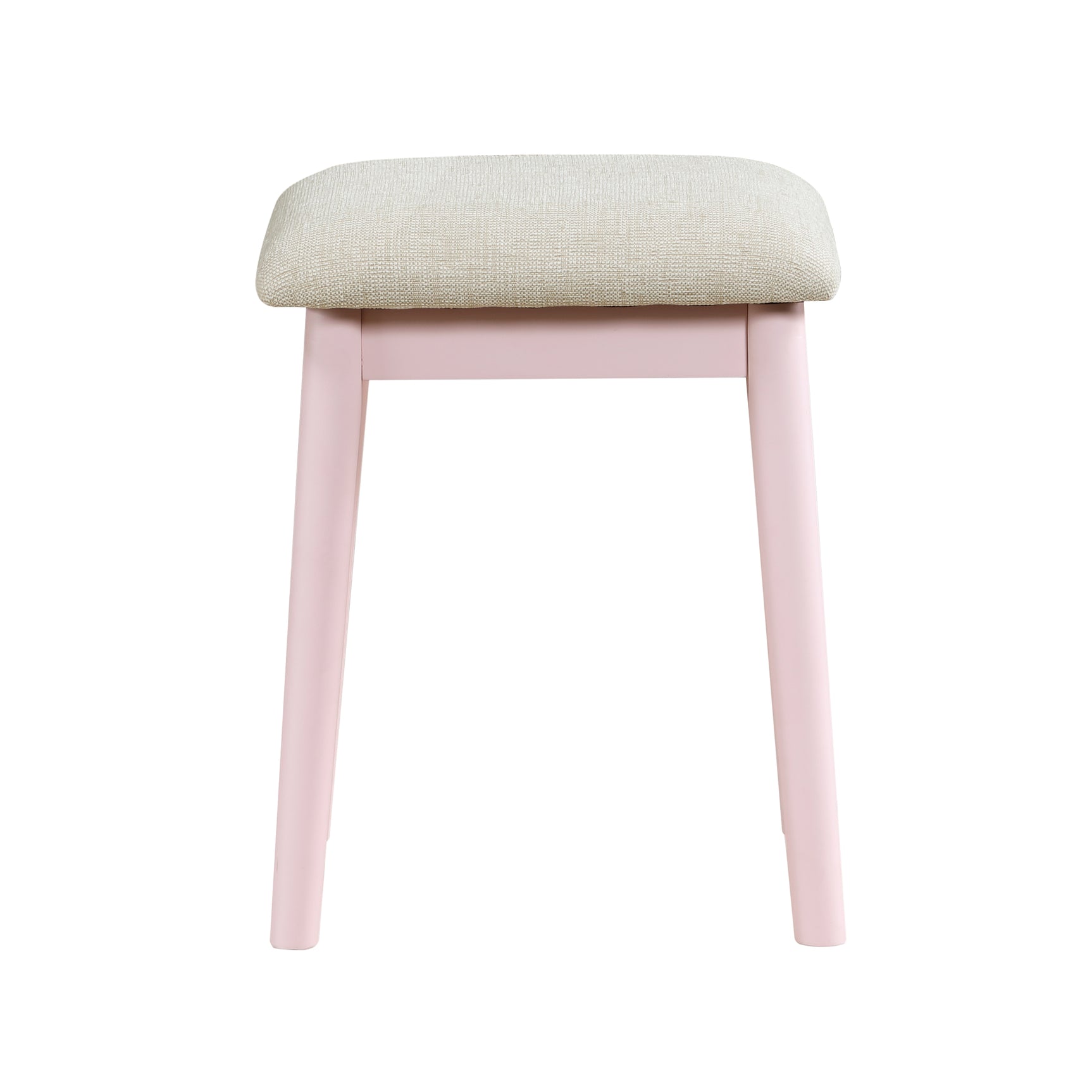 Camilla Pink Vanity Dresser with Mirror and Stool - Ornate Home