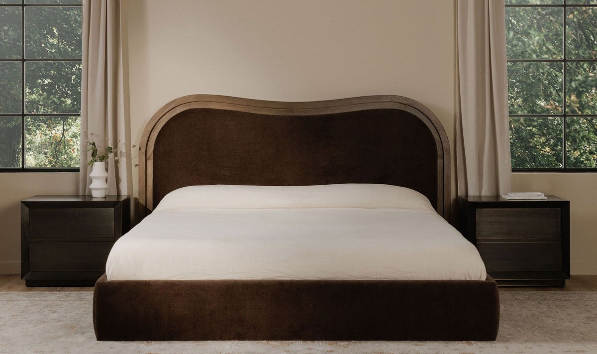 Camilla Warm Brown King Bed - Ornate Home
