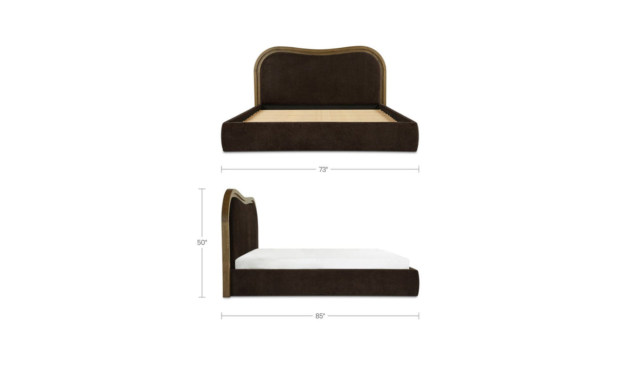 Camilla Warm Brown Queen Bed - Ornate Home