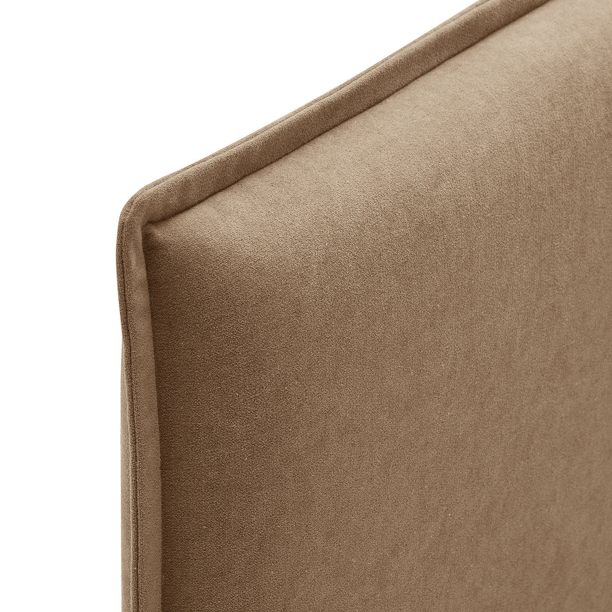 Camille Almond Upholstered Linen Blend Queen Size Headboard - Ornate Home