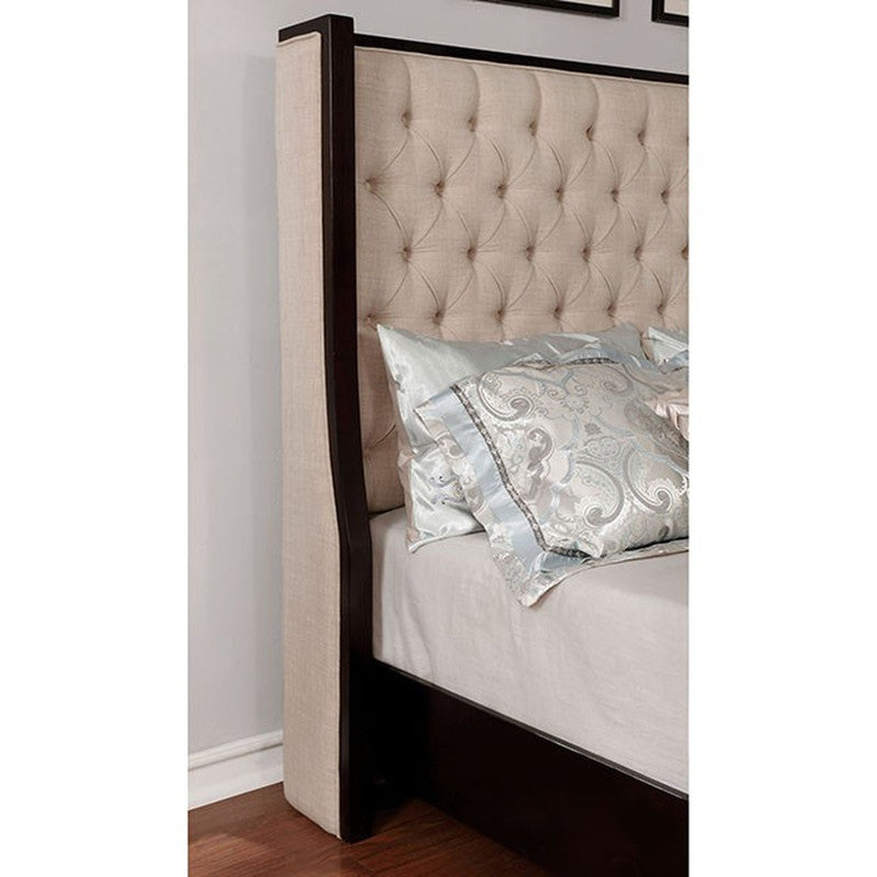 Camille Beige Queen Bed - Ornate Home