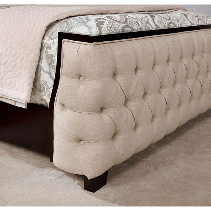 Camille Beige Queen Bed - Ornate Home