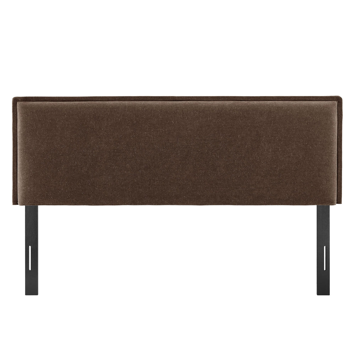 Camille Cocoa Upholstered Linen Blend Queen Size Headboard - Ornate Home
