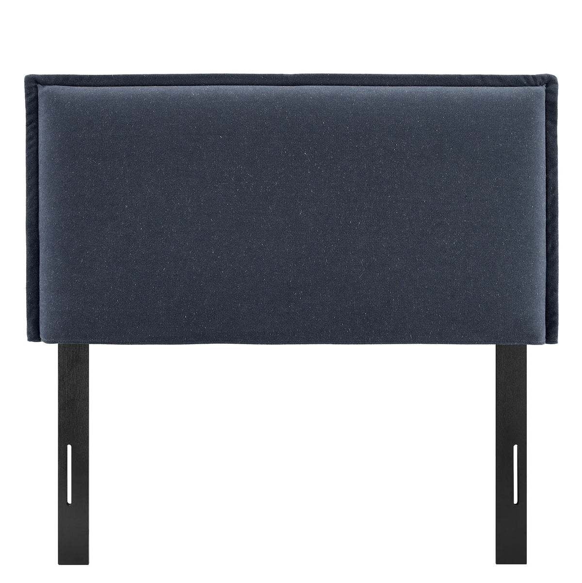 Camille Denim Upholstered Linen Blend Twin Size Headboard - Ornate Home