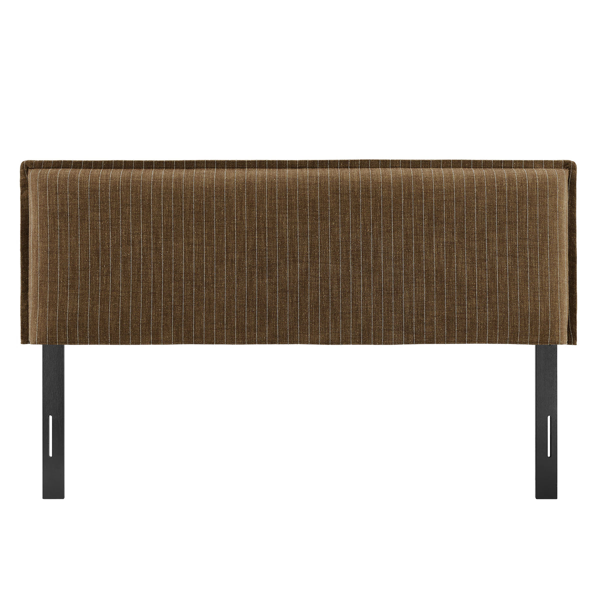 Camille Earth Stripe Striped Linen Blend King Size Headboard - Ornate Home