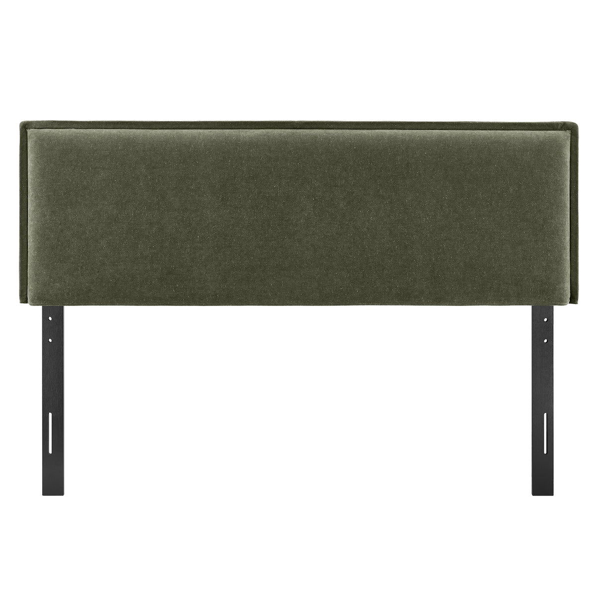 Camille Sage Upholstered Linen Blend King Size Headboard - Ornate Home