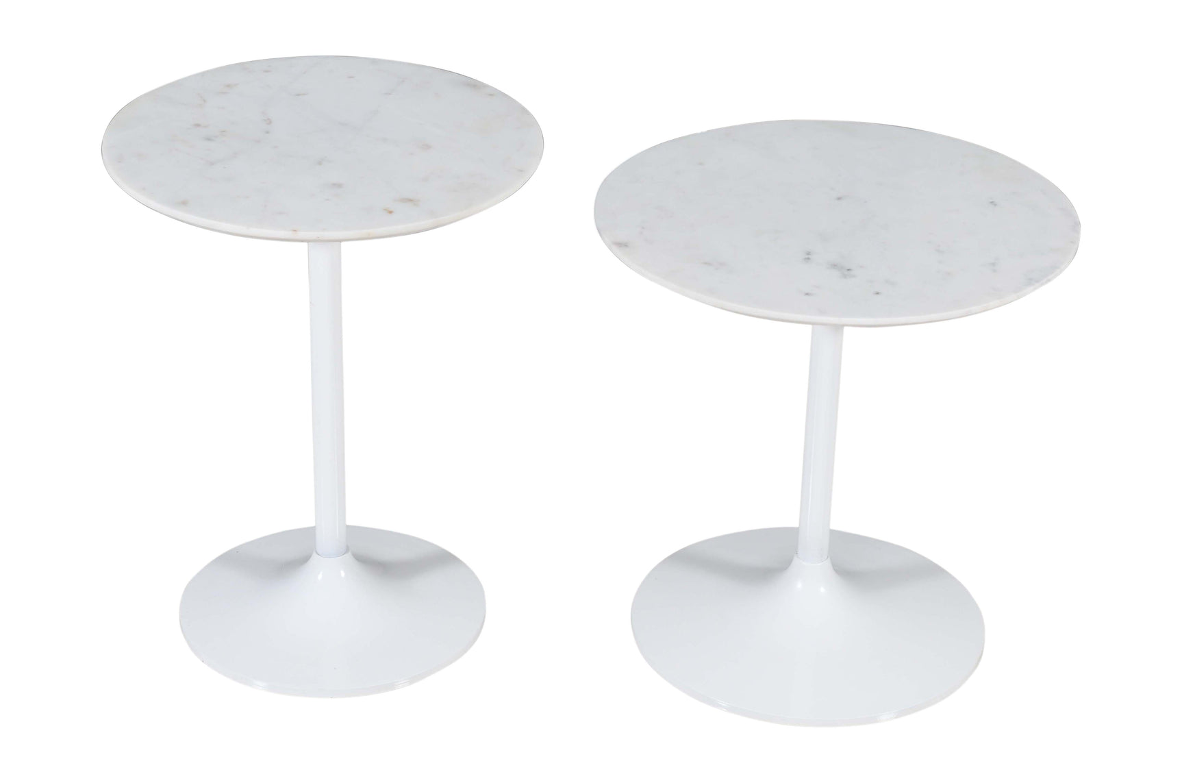 Camille White Nesting Table (Set of 2) - Ornate Home