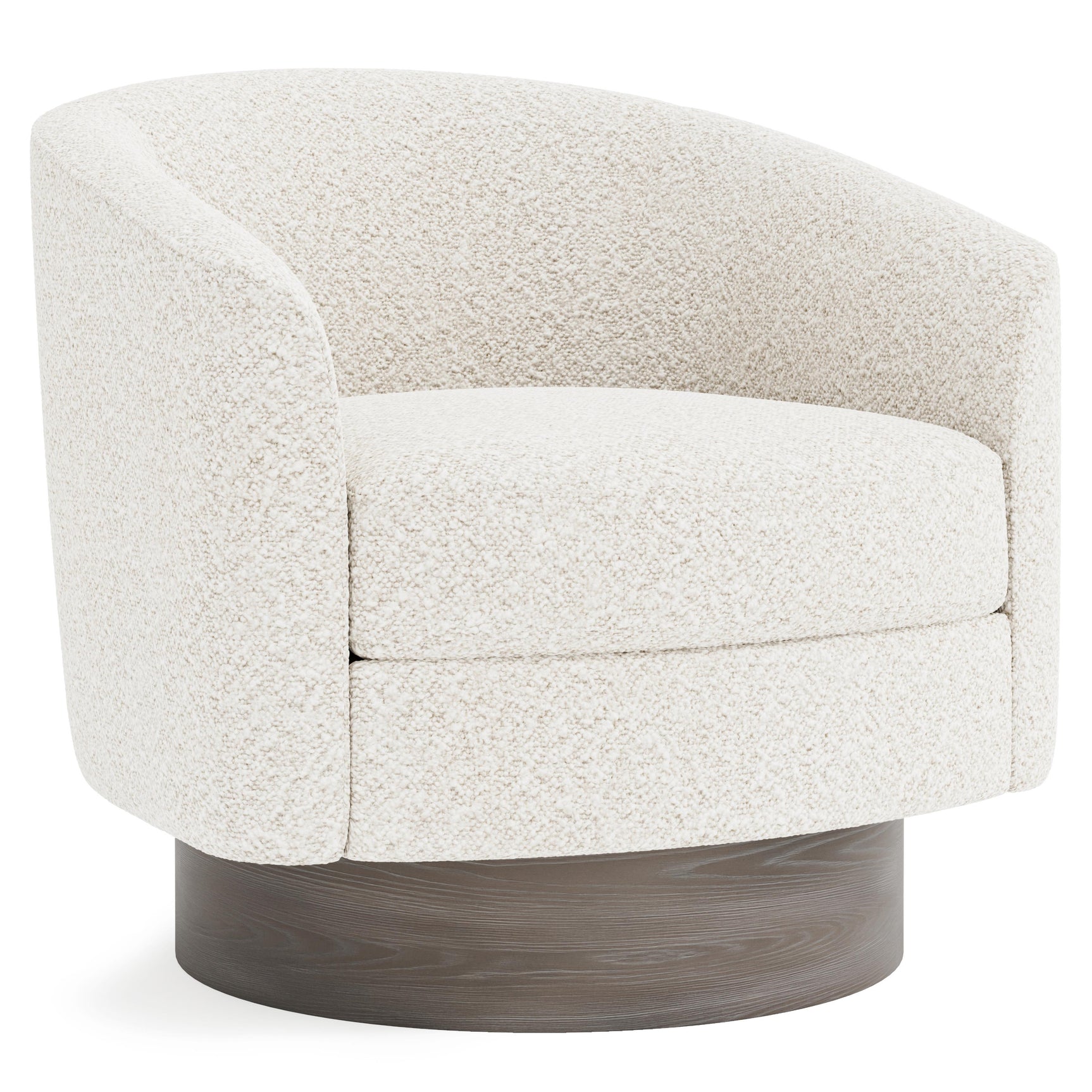 Camino Ivory Swivel Chair Without Pillows - Ornate Home