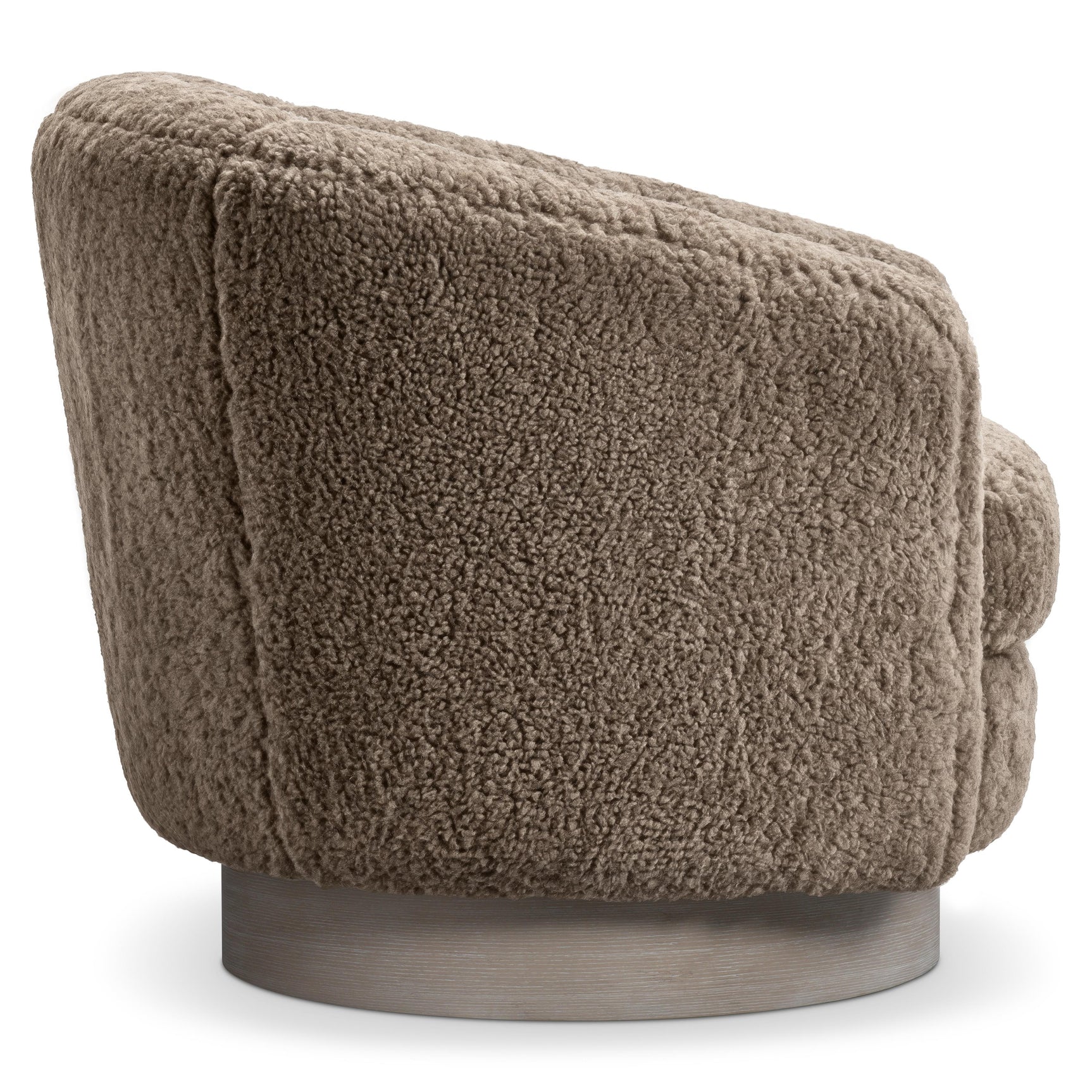 Camino Shearling Tawny - Cerused Swivel Chair