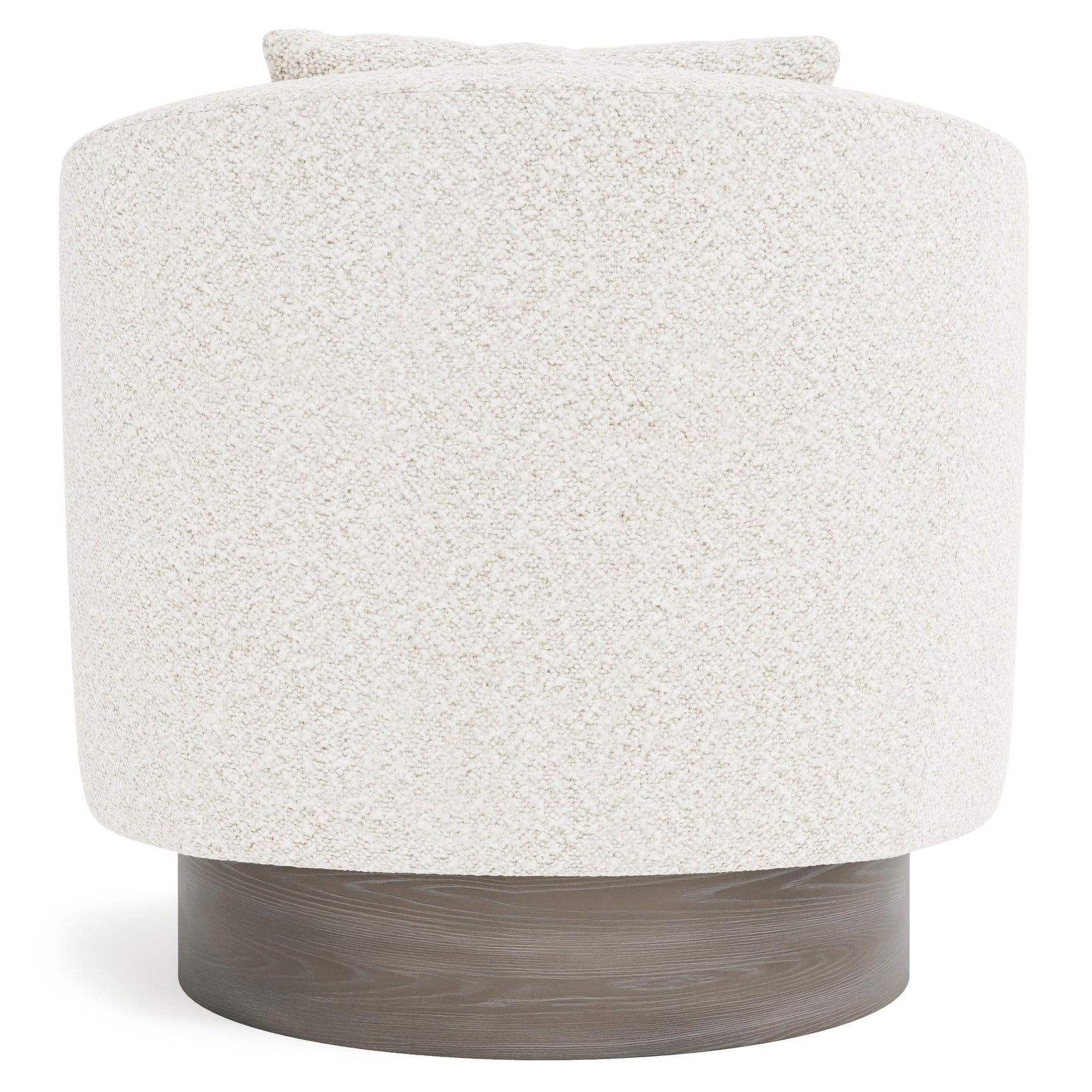 Camino White/Cream/Portobello Fabric Swivel Chair - Ornate Home