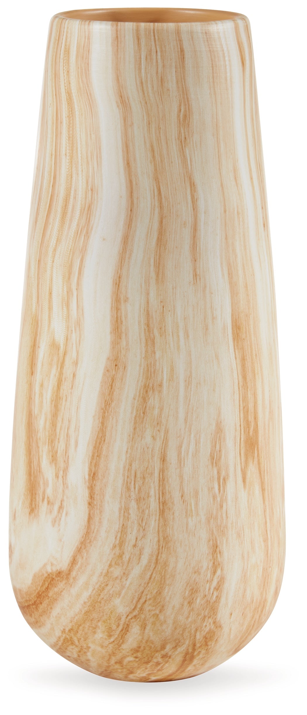 Cammen Tan/White Vase (14.25" H) (Online Special Price) - Ornate Home