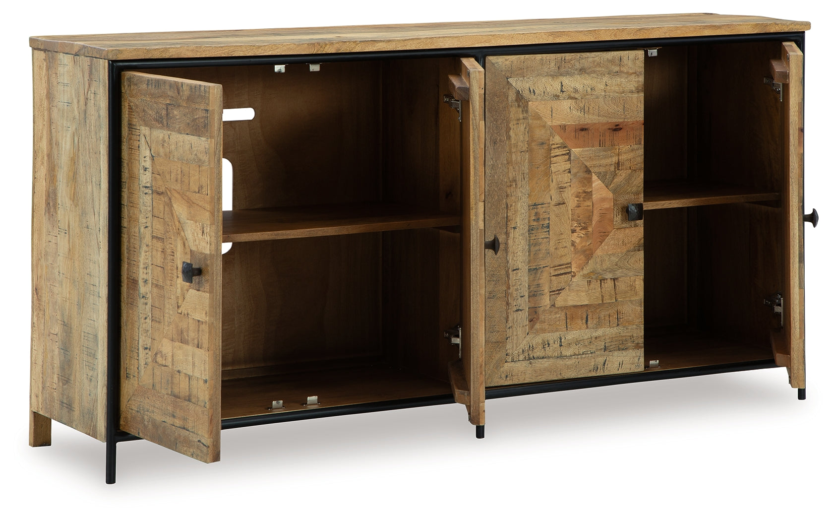 Camney Brown/Black Accent Cabinet - Ornate Home