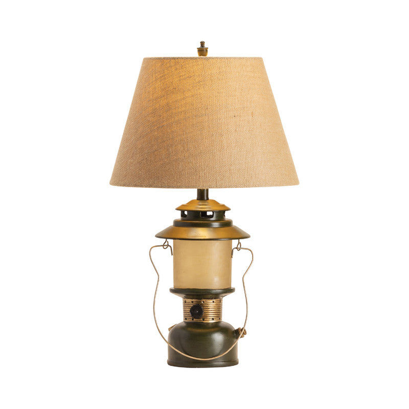 Camp Lantern Green Table Lamp & Nightlight (Set of 2) - Ornate Home