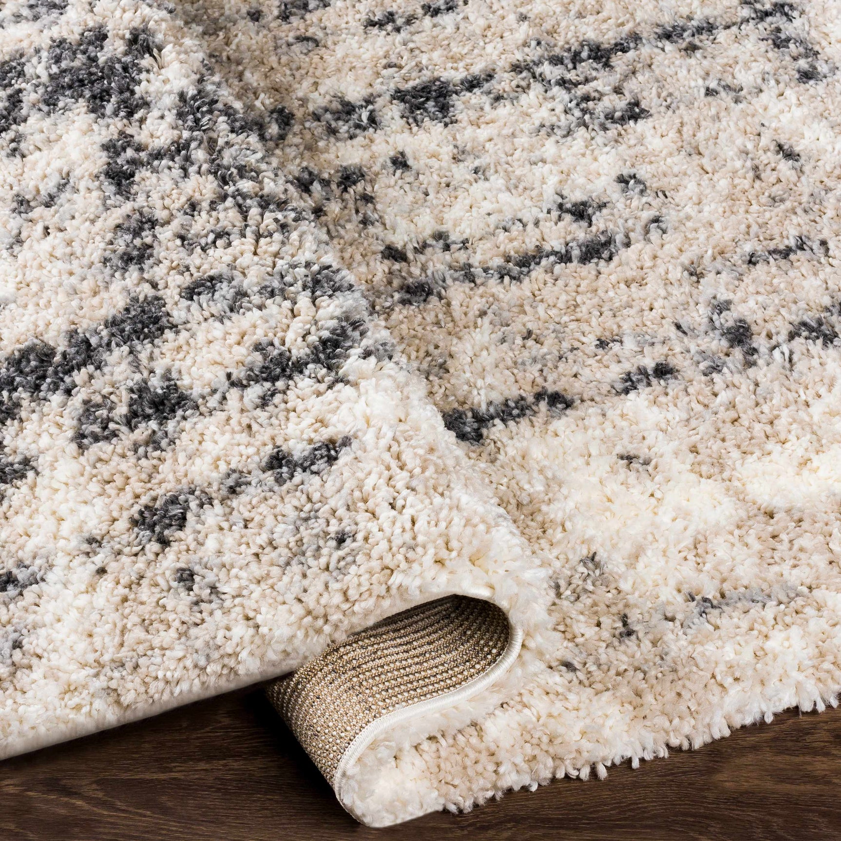 Campion Plush Cream Rug - Ornate Home