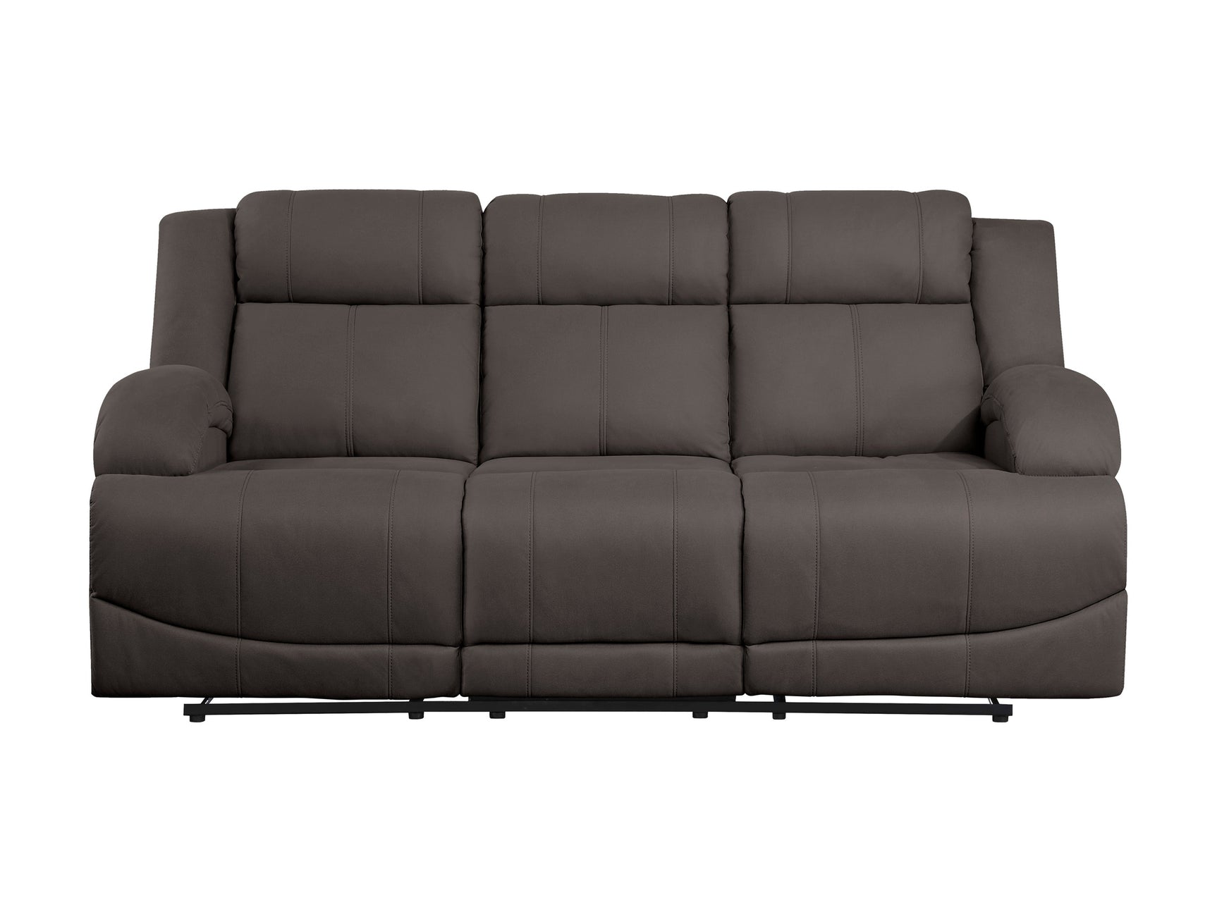 Camryn Chocolate Double Reclining Sofa - Ornate Home