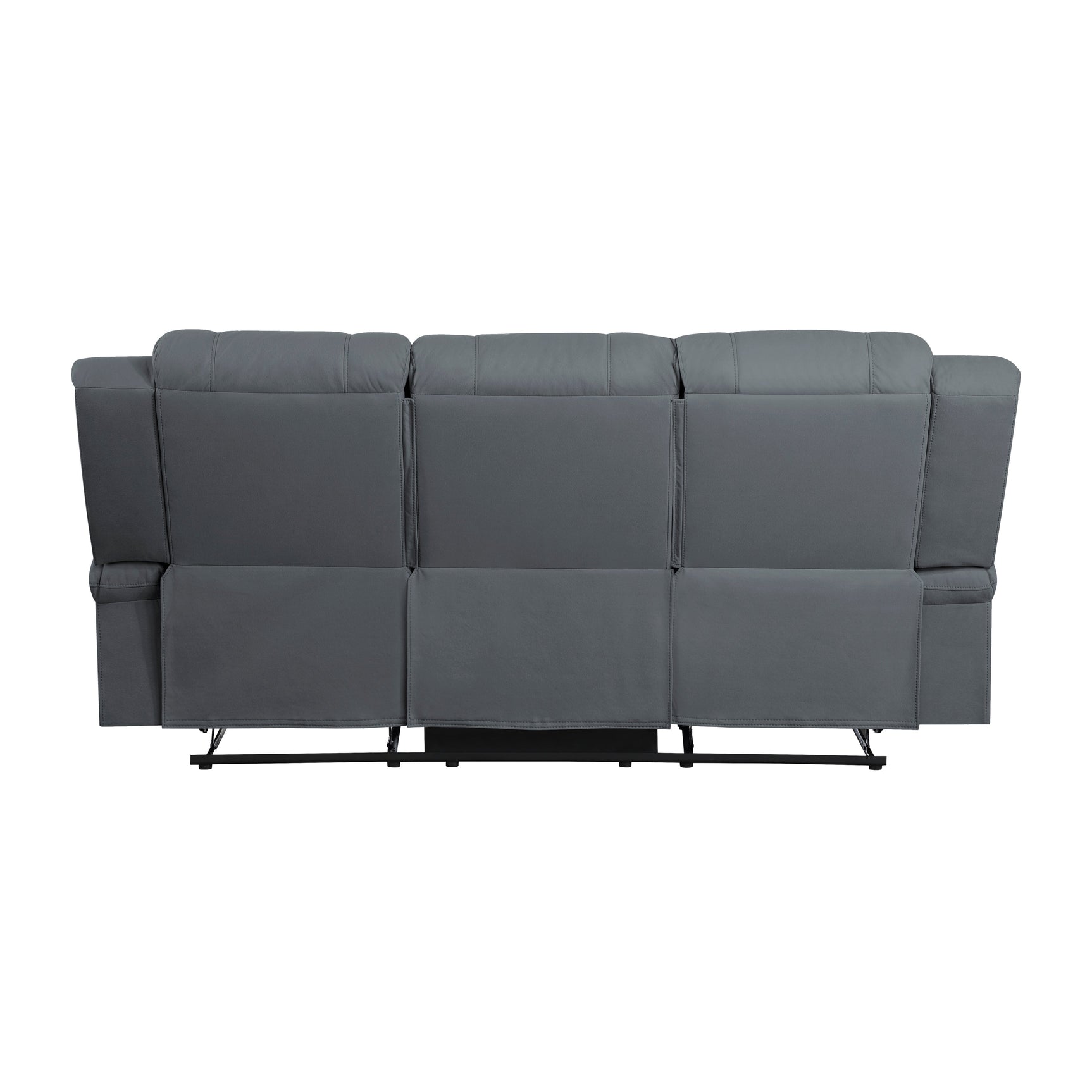 Camryn Graphite Blue Double Reclining Sofa - Ornate Home