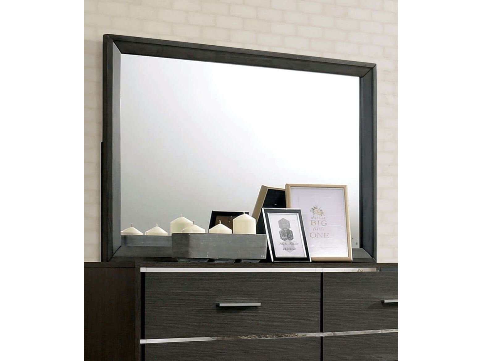Camryn Warm Gray Mirror - Ornate Home