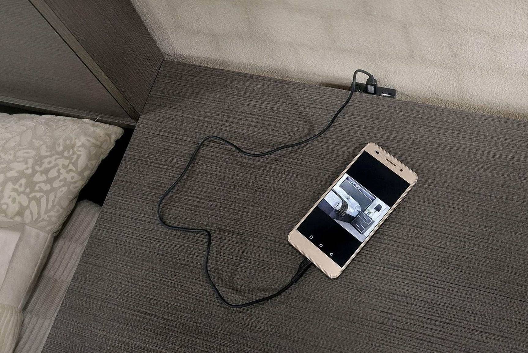 Camryn Warm Gray Nightstand - Ornate Home