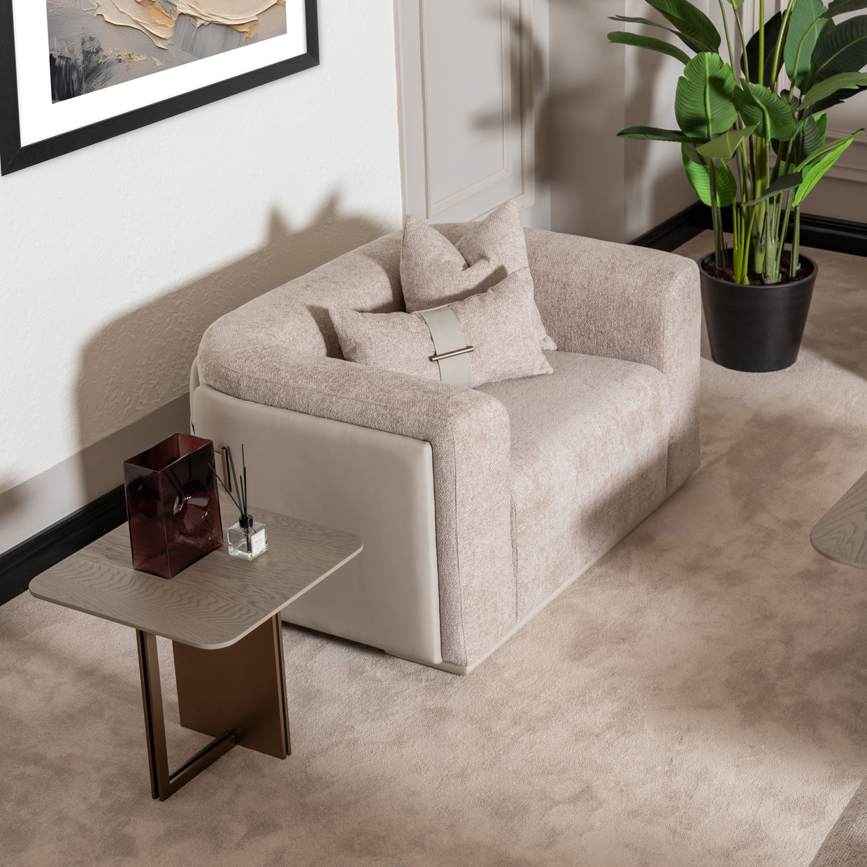 Canberra Mink Chair and a Half - Ornate Home