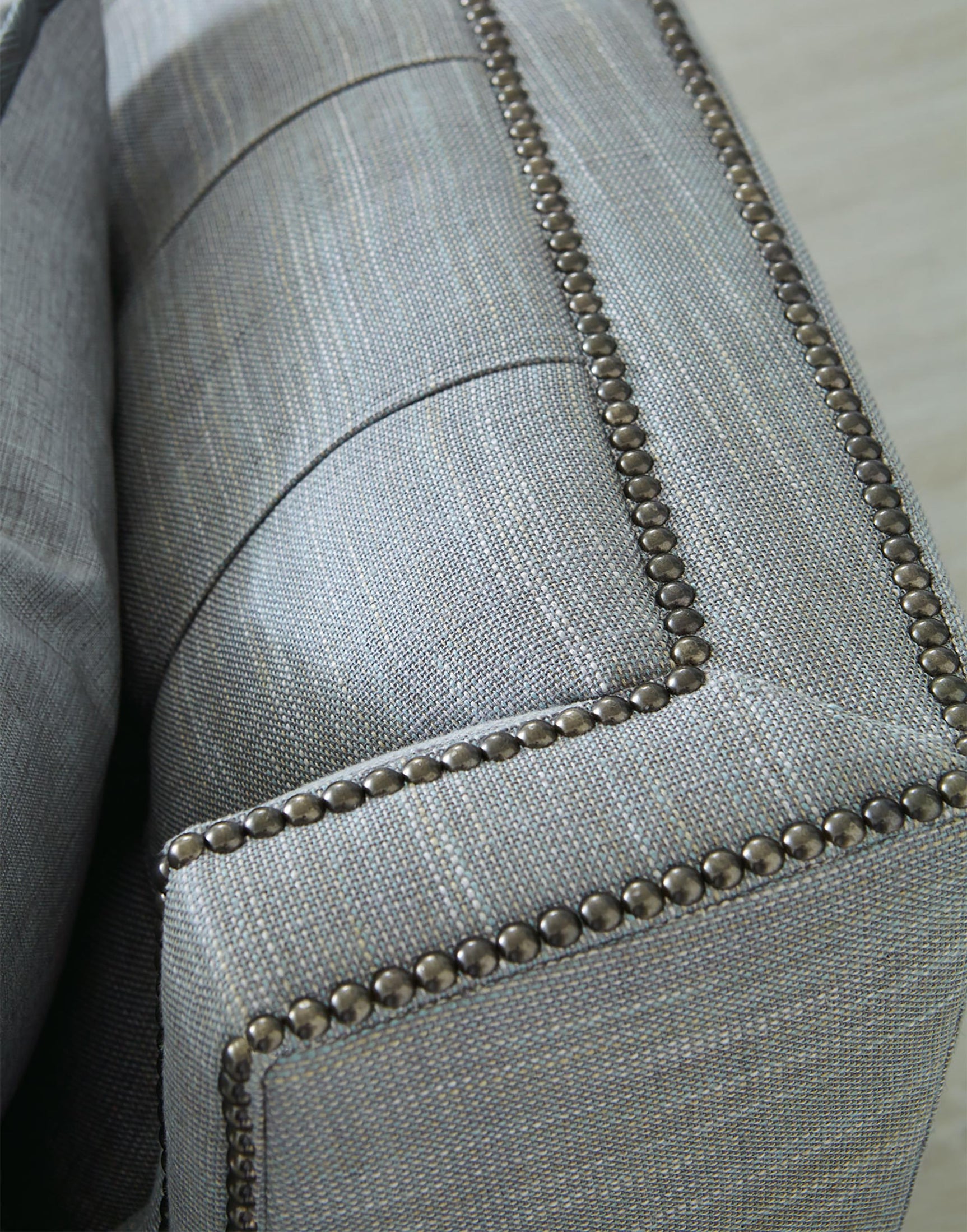 Candace Blue/Grey Fabric Sofa - Ornate Home