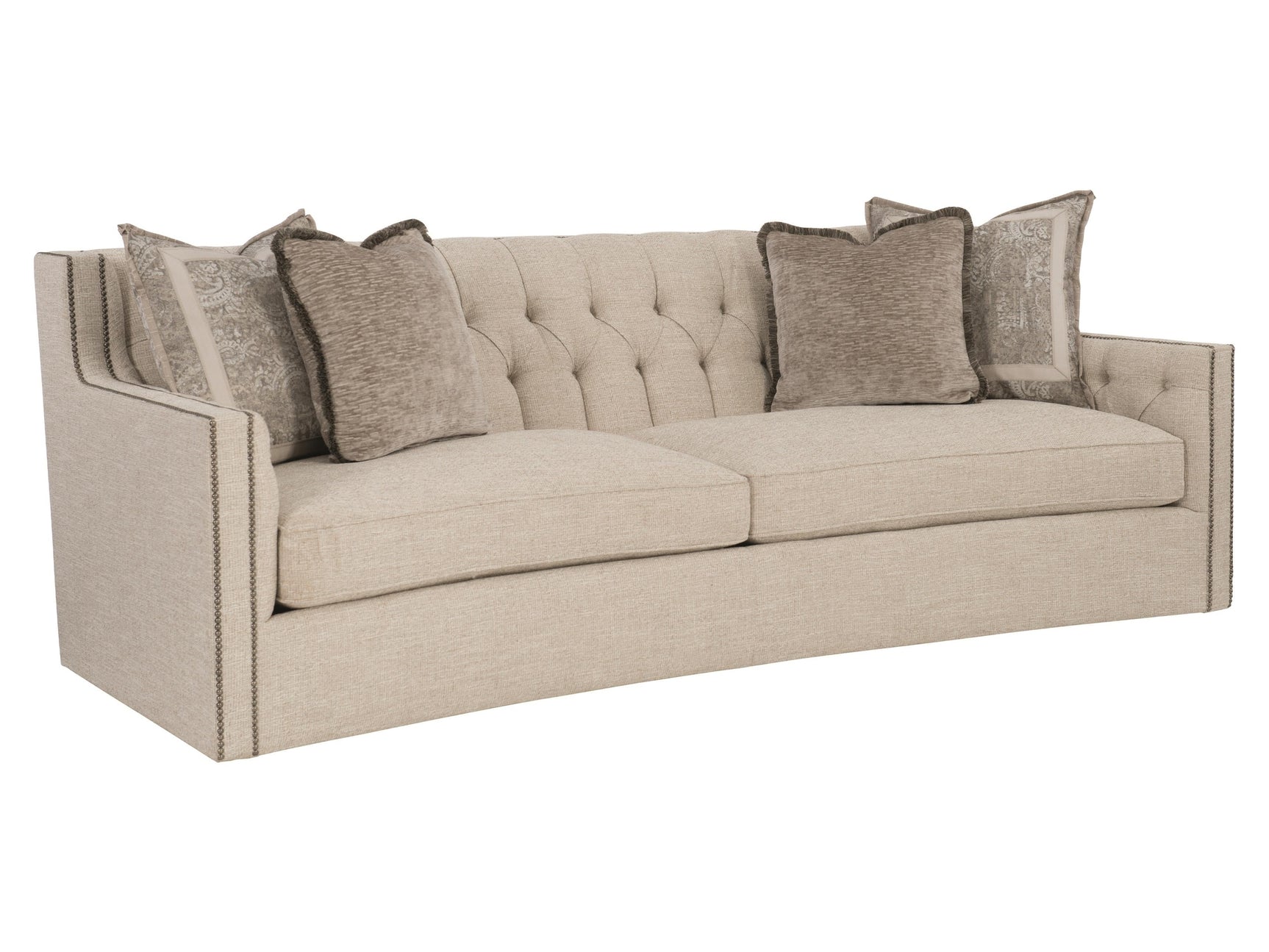 Candace Cream Fabric Sofa - Ornate Home