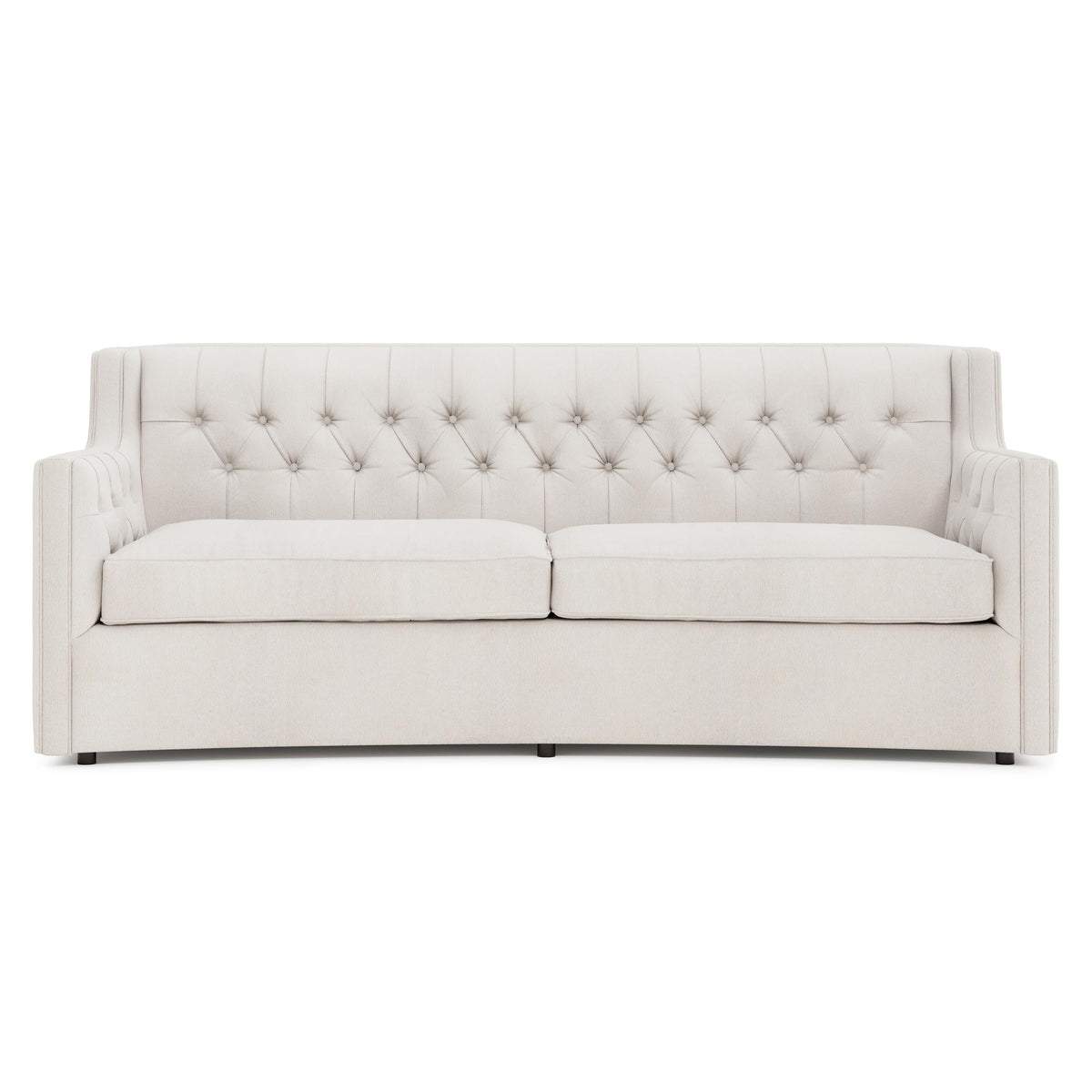 Candace Ivory Sofa Without Pillows & Nails - Ornate Home