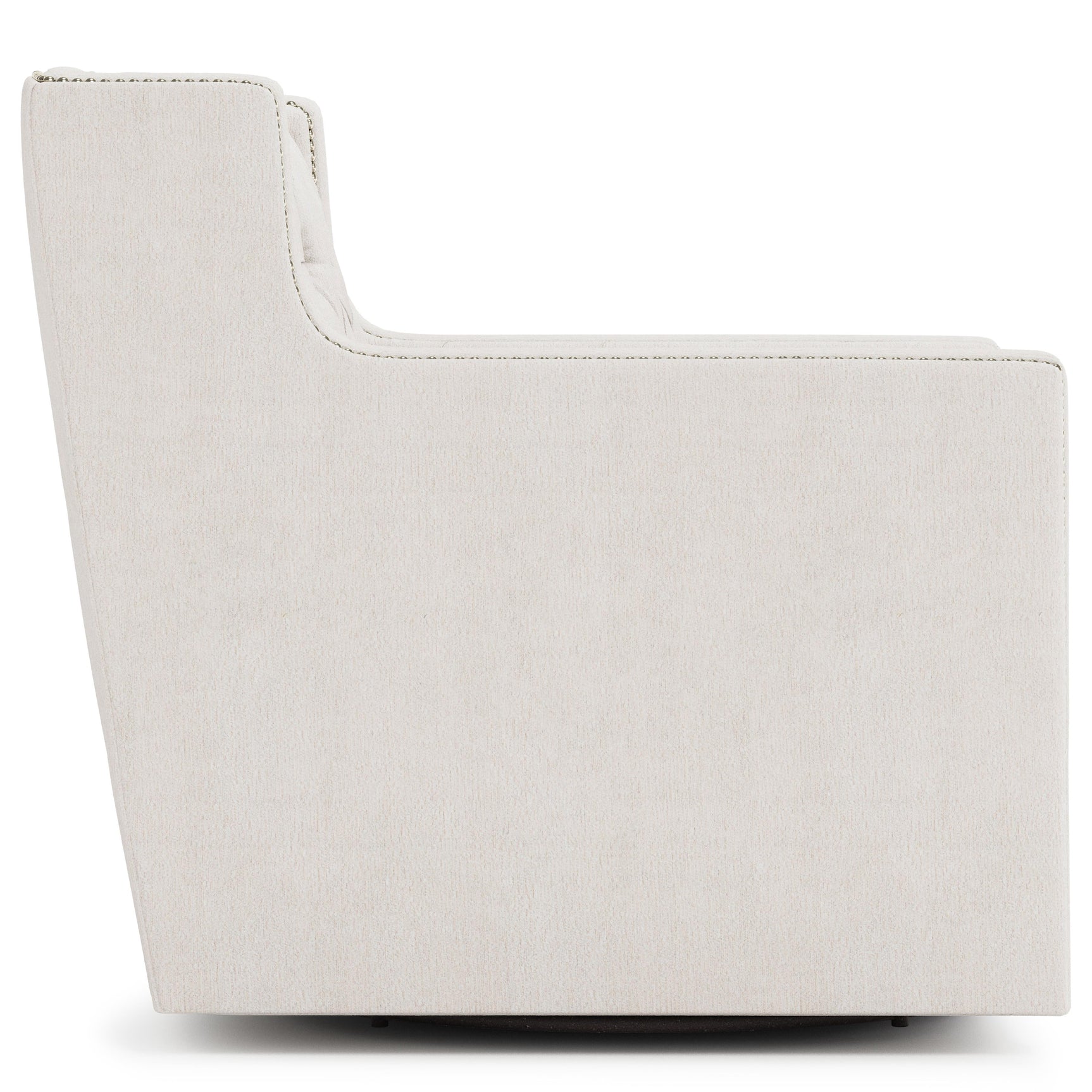 Candace Ivory Swivel Chair - Ornate Home