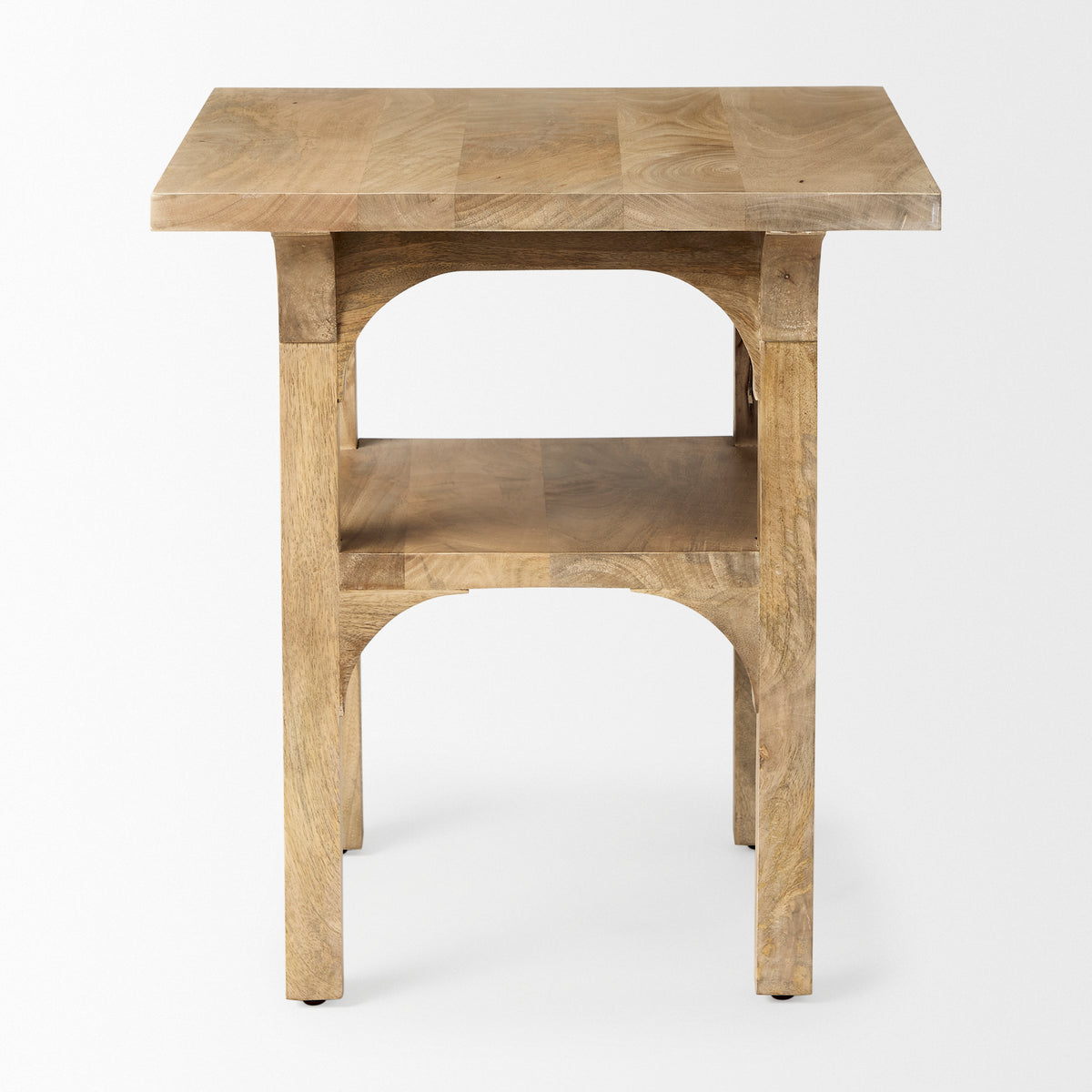 Candace Light Brown Wood Bridge Accent Table - Ornate Home