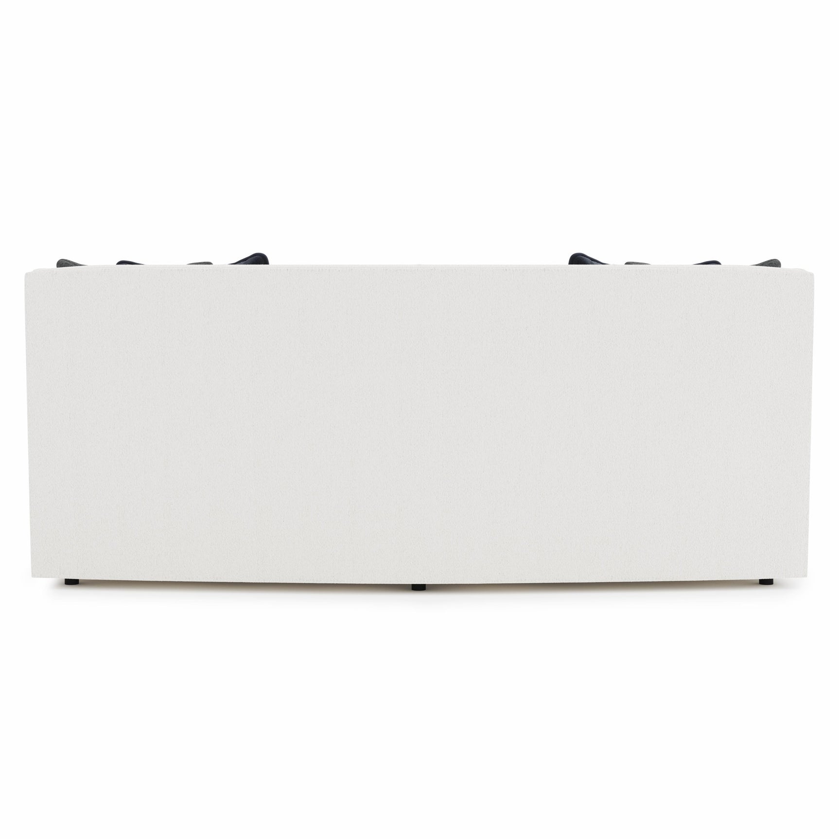 Candace White/Cream Fabric Sofa (89" W) - Ornate Home