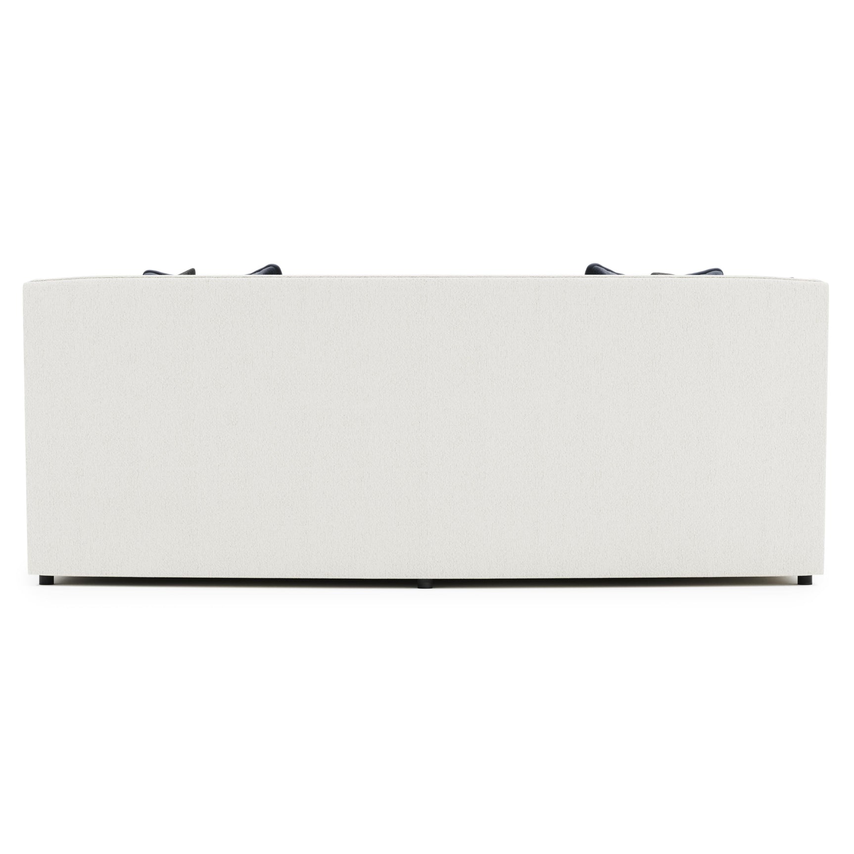 Candace White/Cream Fabric Sofa (96" W) - Ornate Home