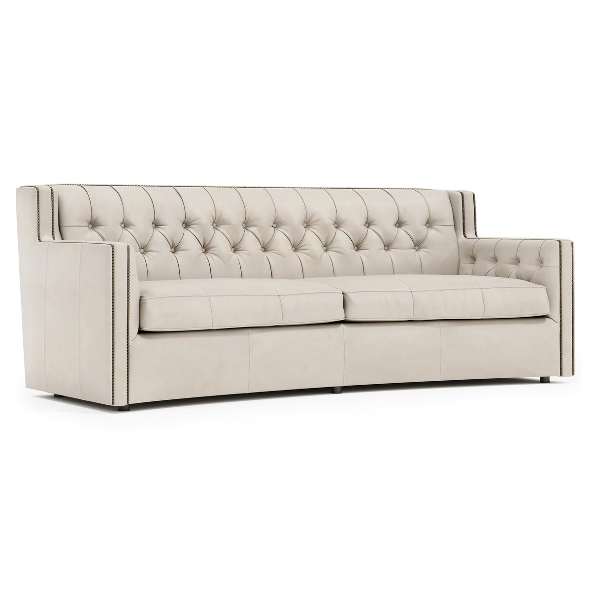 Candace White/Cream Sofa Without Pillows - Ornate Home
