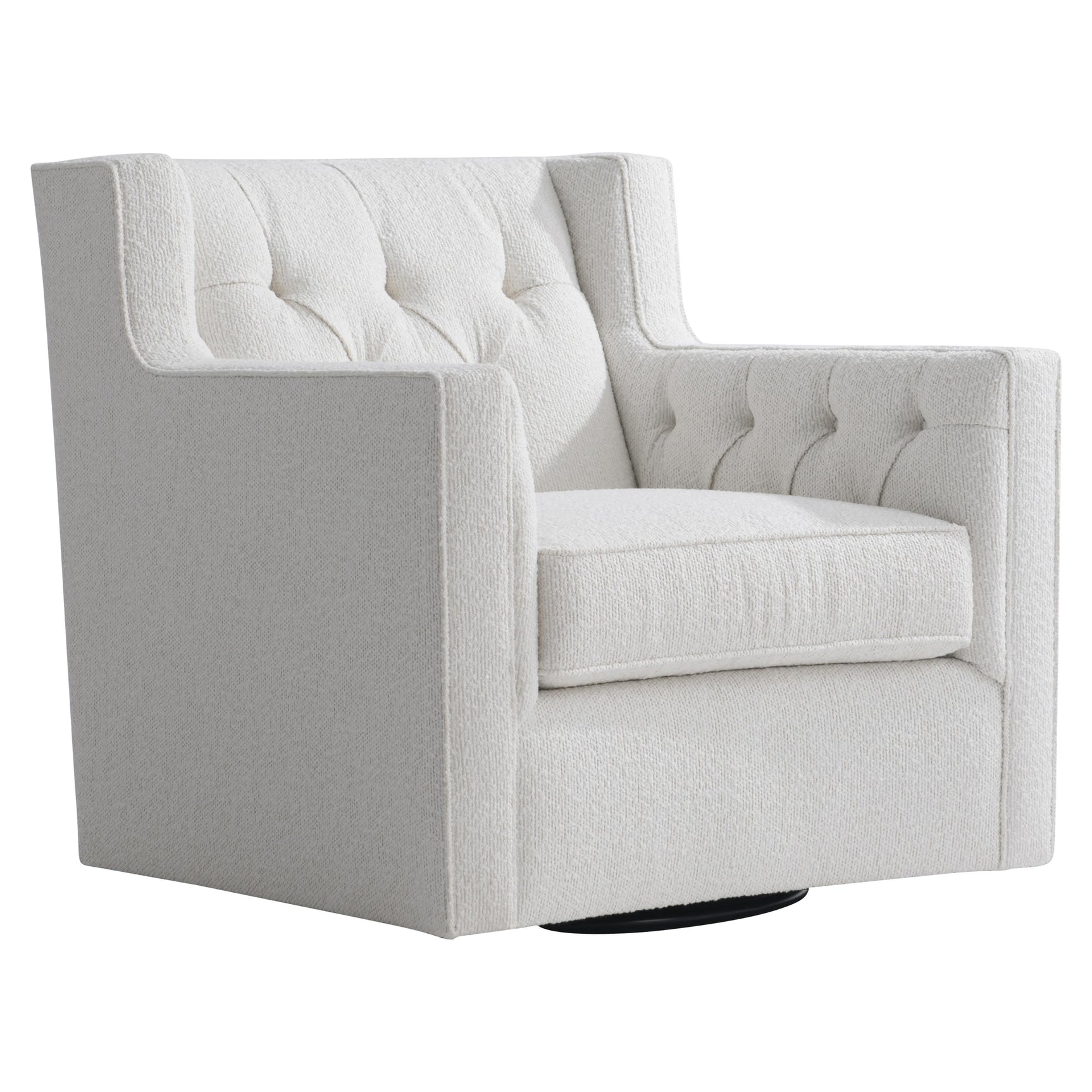 Candace White Swivel Chair - Ornate Home
