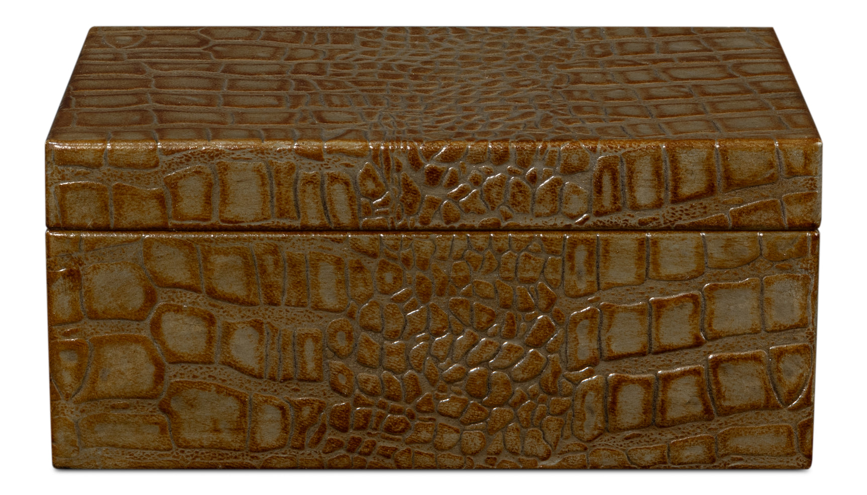 Candece Green Leather Box (Set of 2) - Ornate Home