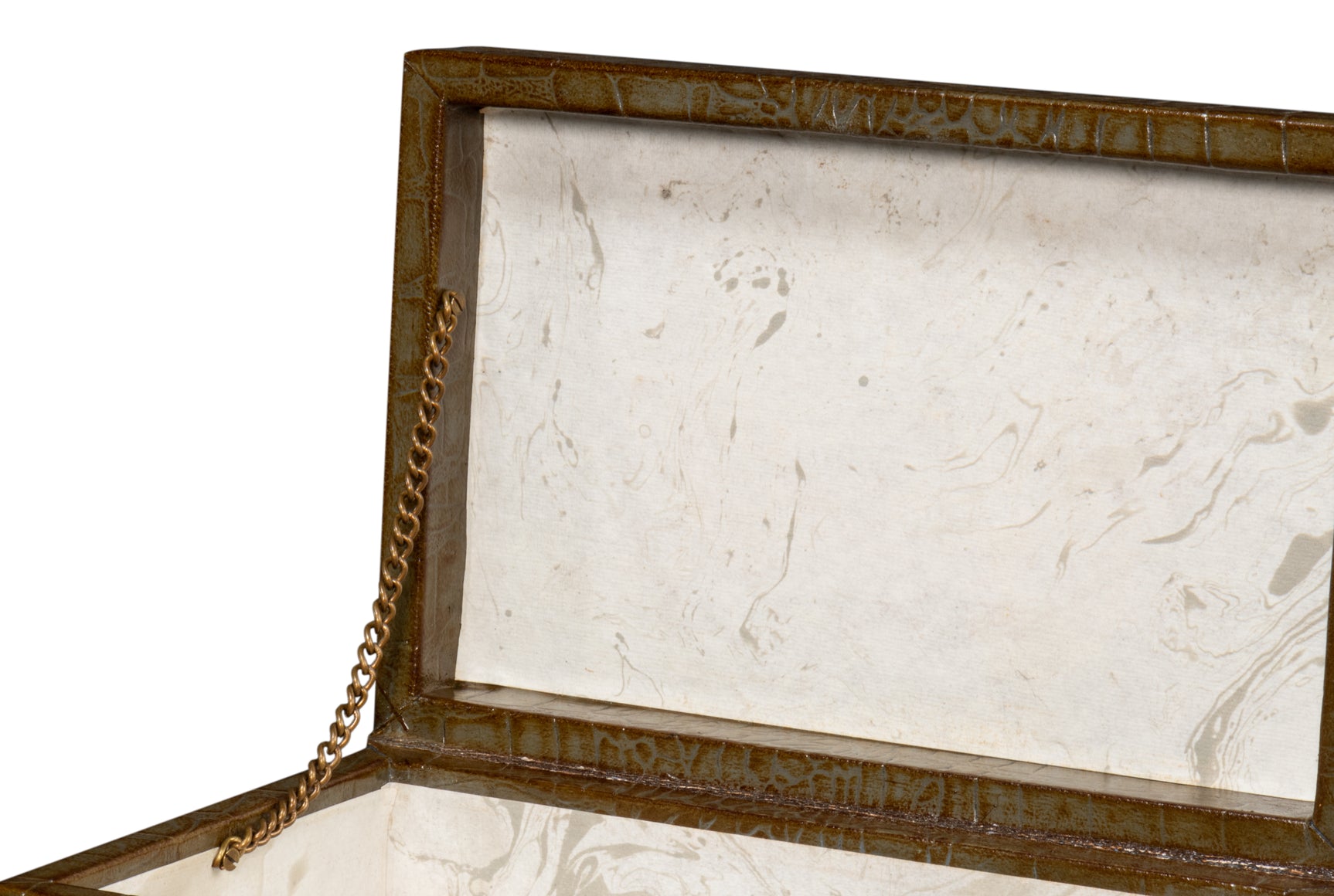 Candece Green Leather Box (Set of 2) - Ornate Home