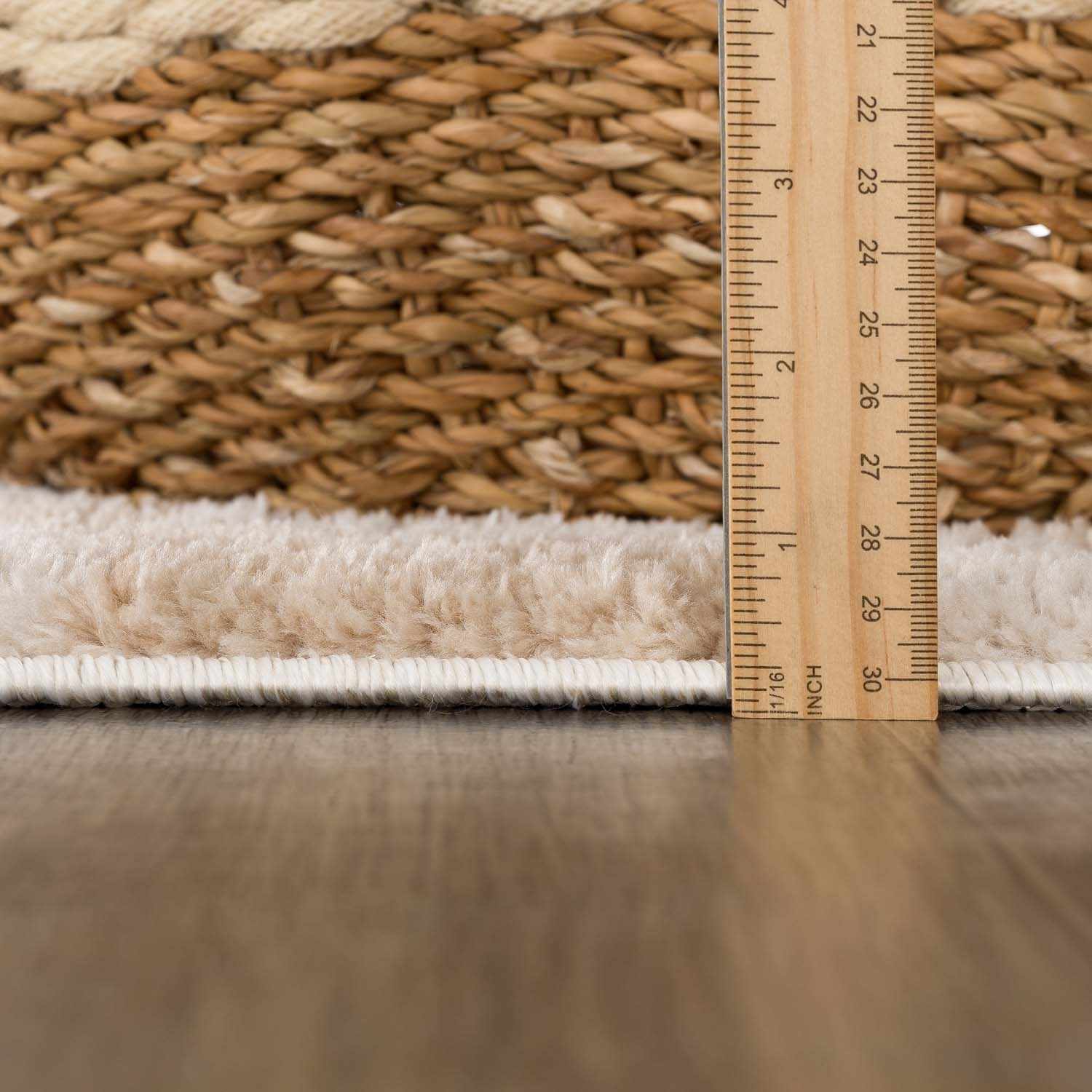 Canika Beige Washable Checkered Area Rug - Ornate Home