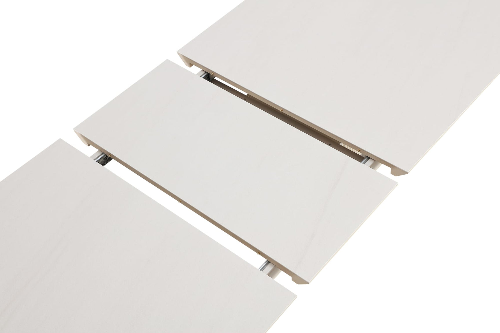 Cannon Sintered Stone/Ivory Double Pedestal Extension Dining Table - Ornate Home