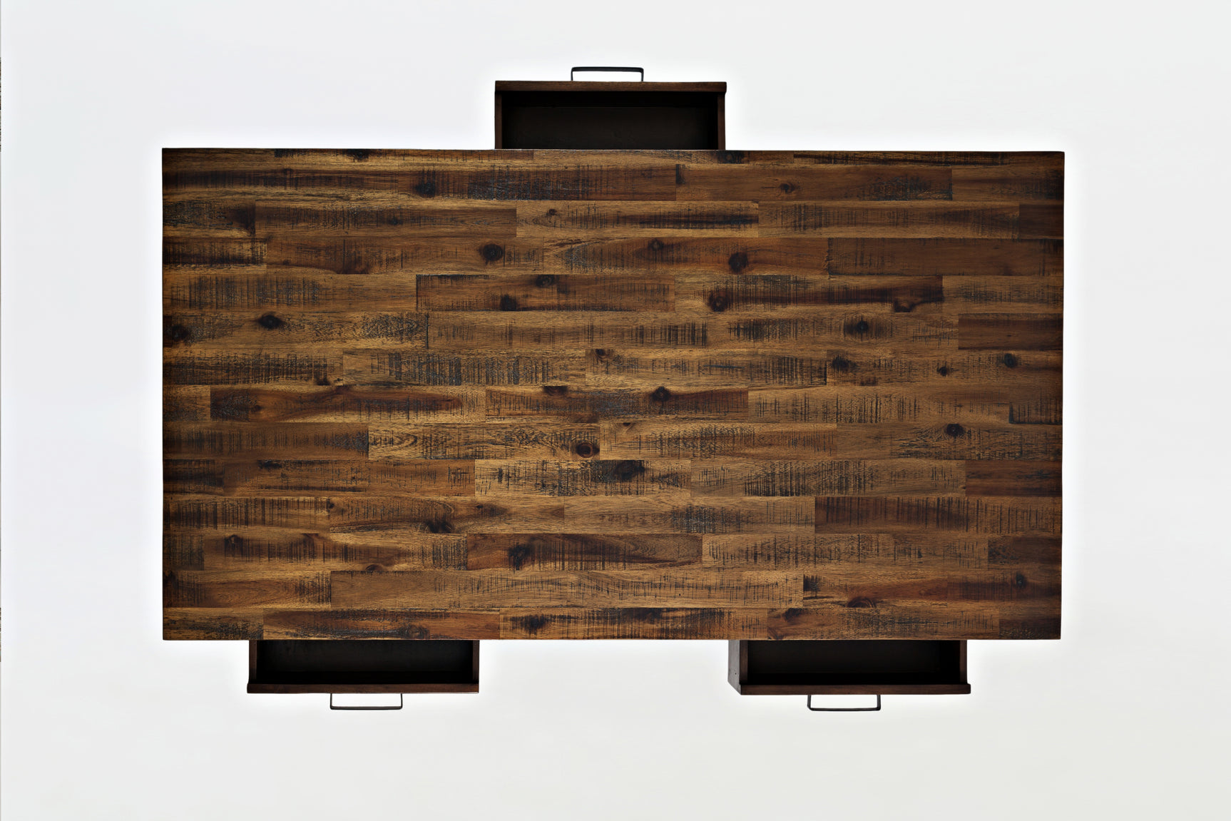 Cannon Valley Distressed Brown Cocktail Table - Ornate Home