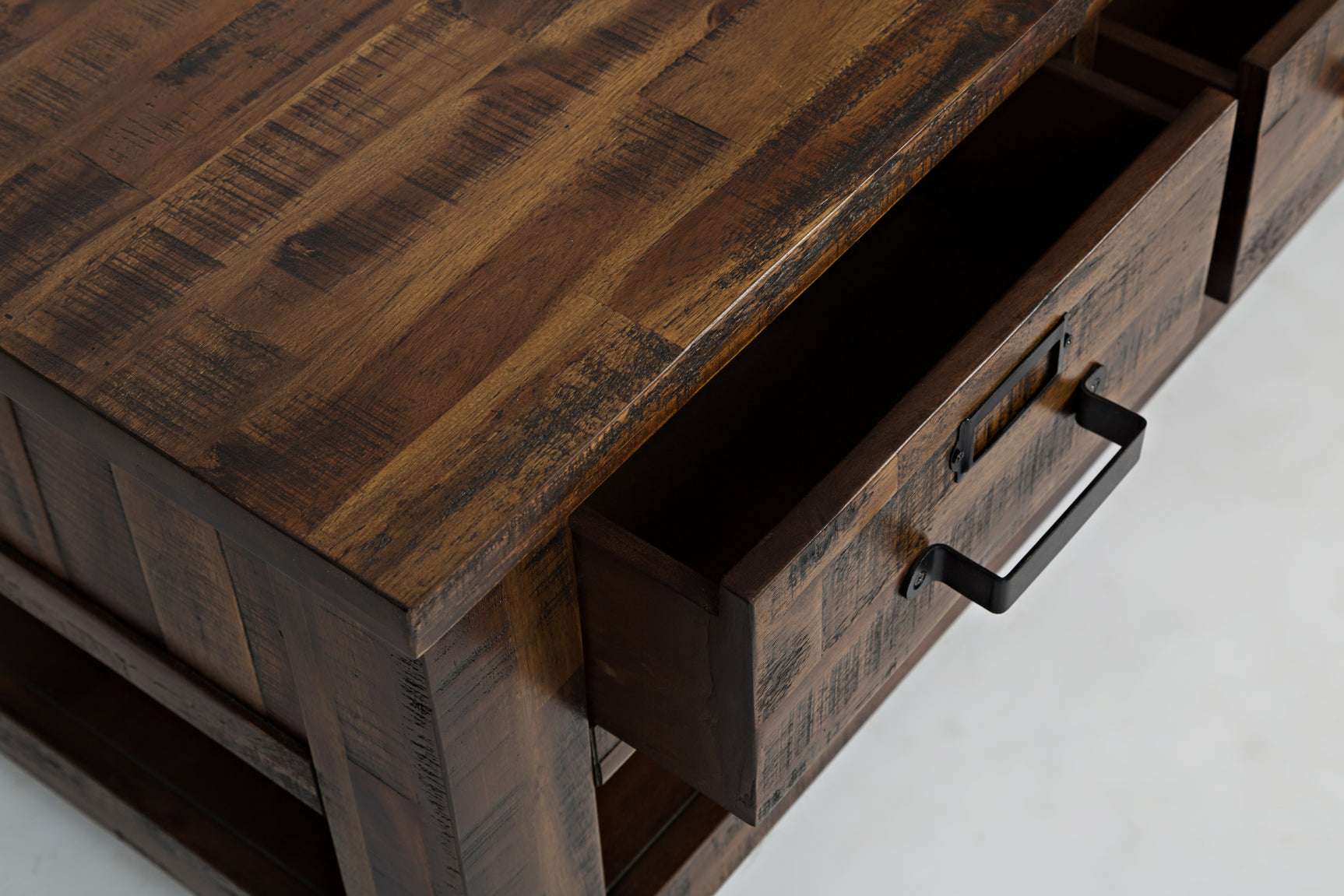 Cannon Valley Distressed Brown Cocktail Table - Ornate Home