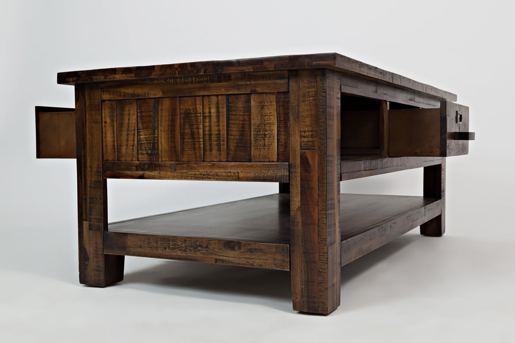 Cannon Valley Distressed Brown Cocktail Table - Ornate Home