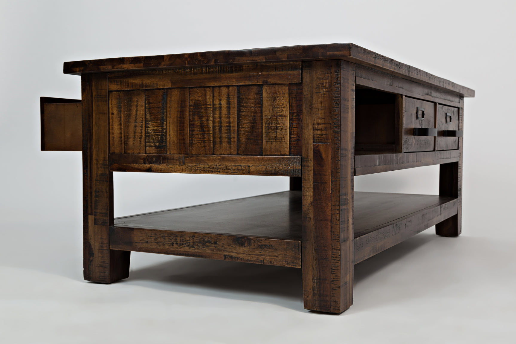 Cannon Valley Distressed Brown Cocktail Table - Ornate Home
