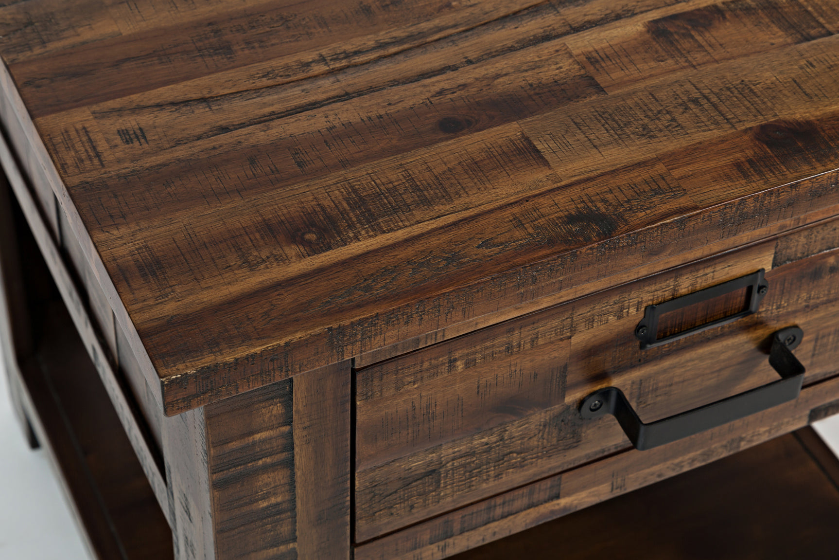 Cannon Valley Distressed Brown End Table - Ornate Home