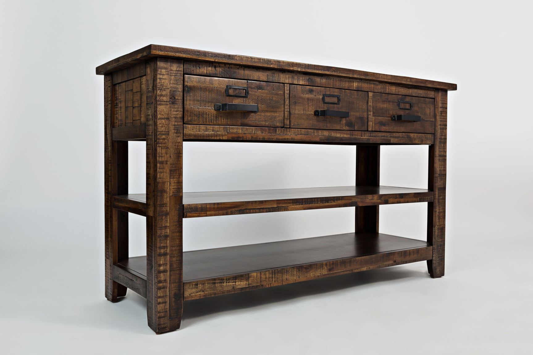 Cannon Valley Distressed Brown Sofa Table - Ornate Home